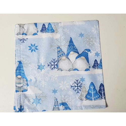 Jasiek, bawełniana poszewka na poduszkę 40x40, skrzat niebieski